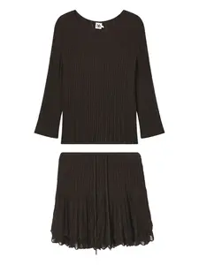 Комплект из топа и юбки B+Ab, коричневый