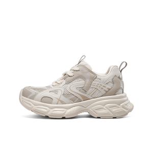 Женские кроссовки Low-Top Chunky с противоскользящей и износостойкой подошвой, легкие BELLE, экрю