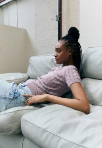 Футболка Carhartt WIP CARTER , Pink Fog/Light Pink