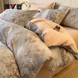 Yalu Комплект постельного белья 1,8 м, 4 предмета: пододеяльник 200x230 см, простыня, 2 наволочки, Airen, хлопок, саржа