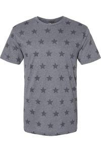 Футболка с принтом звезд Code Five, цвет granite heather star