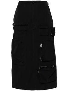 MM6 Maison Margiela юбка карго с логотипом, черный