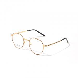 RUOYUN Титановая оправа для очков женская асимметричной формы, Tortoiseshell Gold-C3