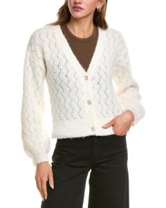 525 America Celeste Boucle V-Neck Кардиган 524 America, белый