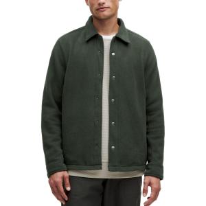 Флисовая рубашка классического кроя мужская Lululemon, черный