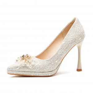 Женские туфли на тонком каблуке, цвет шампанского Zubumei, Champagne