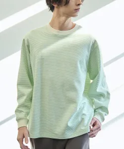 Полосатая футболка с длинными рукавами Clean Plus Антибактериальная, дезодорирующая, пятноотталкивающая (от пищевых пятен), защита от УФ-излучения Coen, цвет Cream