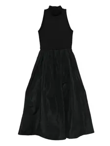 Платье миди без рукавов с высоким воротником Maje, черный