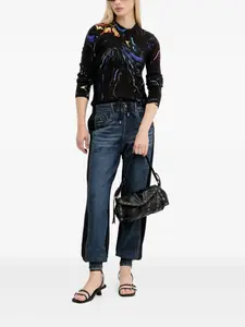 Джинсы с нашивкой-логотипом Desigual, синий