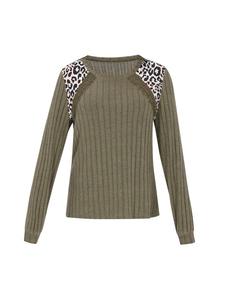 Женский свитер зеленого цвета faina