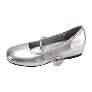 Boldi Kuki Серебряные туфли Мэри Джейн, цвет Silver