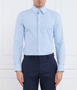 Рубашка мужская Boss облегающего кроя, голубой
