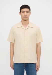 Рубашка STRIPED SHIRT WITH LAPEL COLLAR Essential Collective, цвет Beige