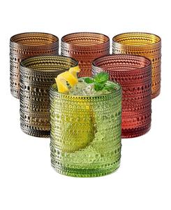 Набор из 6 стаканов для коктейлей Khen Hobnail Beaded Highball The Wine Savant, цвет fall