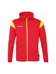 Куртка uhlsport Squad 27 Track Hood, цвет rot/limonengelb