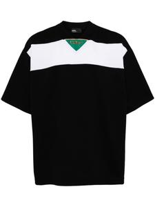 Футболка с отделкой в полоску Kolor, черный