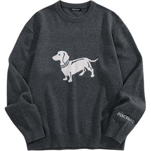 Повседневный свитер Unisex PEACEBIRD MEN, темно-серый, batch 1