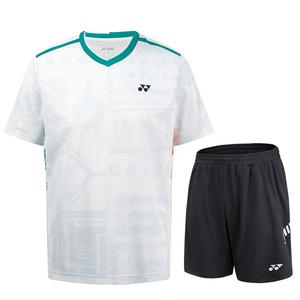 YONEX Футболка для бадминтона мужская 110035 White+120061 Black