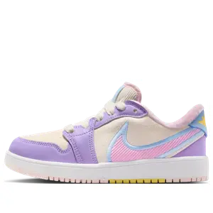 Кроссовки (GS) Air Jordan 1 Low RM 'Sail Pink Rise Hydrangeas'