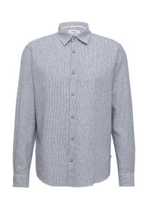 Рубашка на пуговицах классического кроя s.Oliver, темно-синий