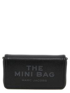 Кроссбоди-сумка 'The Leather Mini Bag' MARC JACOBS, черный