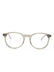 Очки в круглой оправе Saint Laurent Eyewear, серый