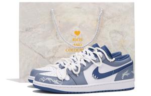 Jordan Air Jordan 1 винтажные баскетбольные кроссовки мужские, Blue