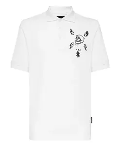 Футболка с круглым вырезом и черепом Philipp Plein, белый