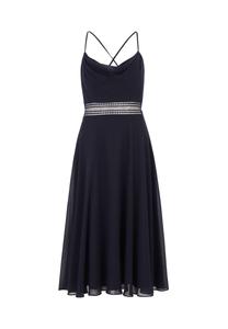 Коктейльное платье с воротником-хомутом Vera Mont, цвет Night Sky