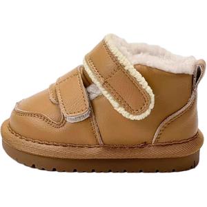 Нескользящие детские ботинки для детей от 3 до 7 лет QINUOSHU, коричневый