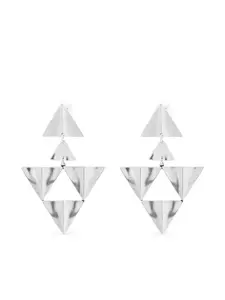 Серьги с треугольной геометрической формой ISABEL MARANT, серебристый