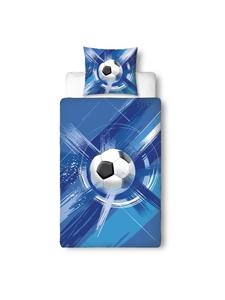 Постельное белье Football Goal Time в сине-белом цвете termana Traum&Trend, 135 x 200 + 80 x 80 см