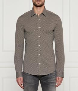 Рубашка BOSS BLACK p-roan-kent-c1 Slim Fit, коричневый