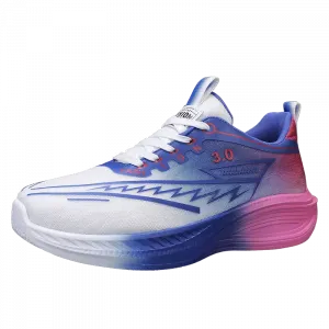 BOLE Мужские повседневные низкие кеды с амортизацией, противоскользящей и износостойкой подошвой бело-темно-синие, цвет White Dark Blue