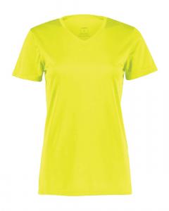 Женская футболка Nexgen Performance с V-образным вырезом Augusta Sportswear, цвет safety yellow
