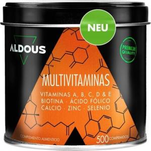 Высокодозные поливитаминные таблетки 500 таблеток Aldous Bio