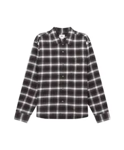 Рубашка в клетку Reason, черная с разноцветными элементами Obey, черный