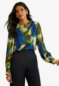 Блузка прямого кроя с длинными рукавами Love & Roses, Multi