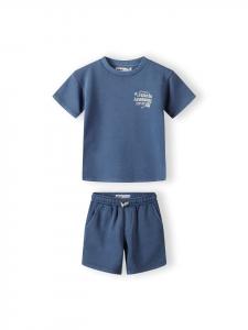 Комплект из 2 предметов: футболка и шорты 23fleece71 синего цвета Minoti