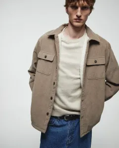 Вельветовая рубашка-куртка Sfera, бежевый