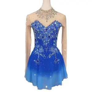 ICE WING SNOW LION Индивидуальные платья для фигурного катания для детей и взрослых, юбки для выступлений и экзаменов, костюмы для соревнований по фигурному катанию для женщин