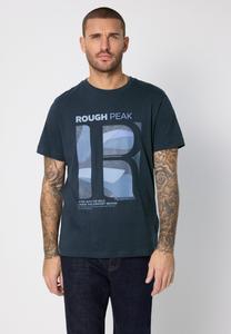 Футболка Street One MEN MIT FRONTPRINT, Blau/Dark Blue