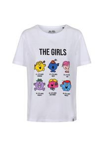 Футболка mr men little miss the girls slub с красочным принтом комиксов Re:Covered, белый
