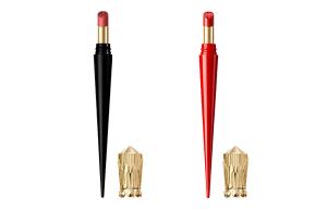 Christian Louboutin 2 упаковки черных и красных матовых помад в тюбиках, легко растушевываются, 386L Naked Rose + 013S Rose Red Bean