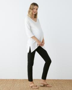 Черные вязаные леггинсы для беременных Southern Cotton, черный