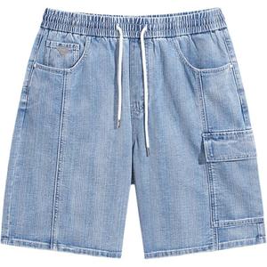 PEACEBIRD MEN Джинсовые шорты мужские Denim Medium Blue 1