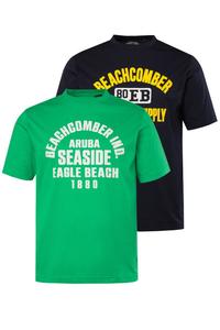 Классическая футболка JP1880 Shirt, цвет navy/green