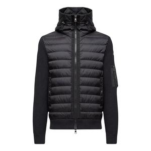 Худи Moncler Padded Wool Hoodie 24FW 'Black'