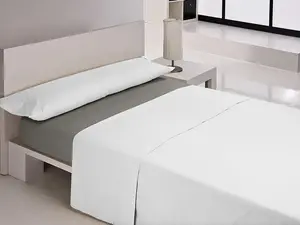 Простыня на резинке MIX COLORS антрацитовая, двуспальная, размер 135 х 200 + 30 см Happy Home