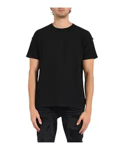 Текстурированная футболка, вывернутая наизнанку Purple Brand, черный